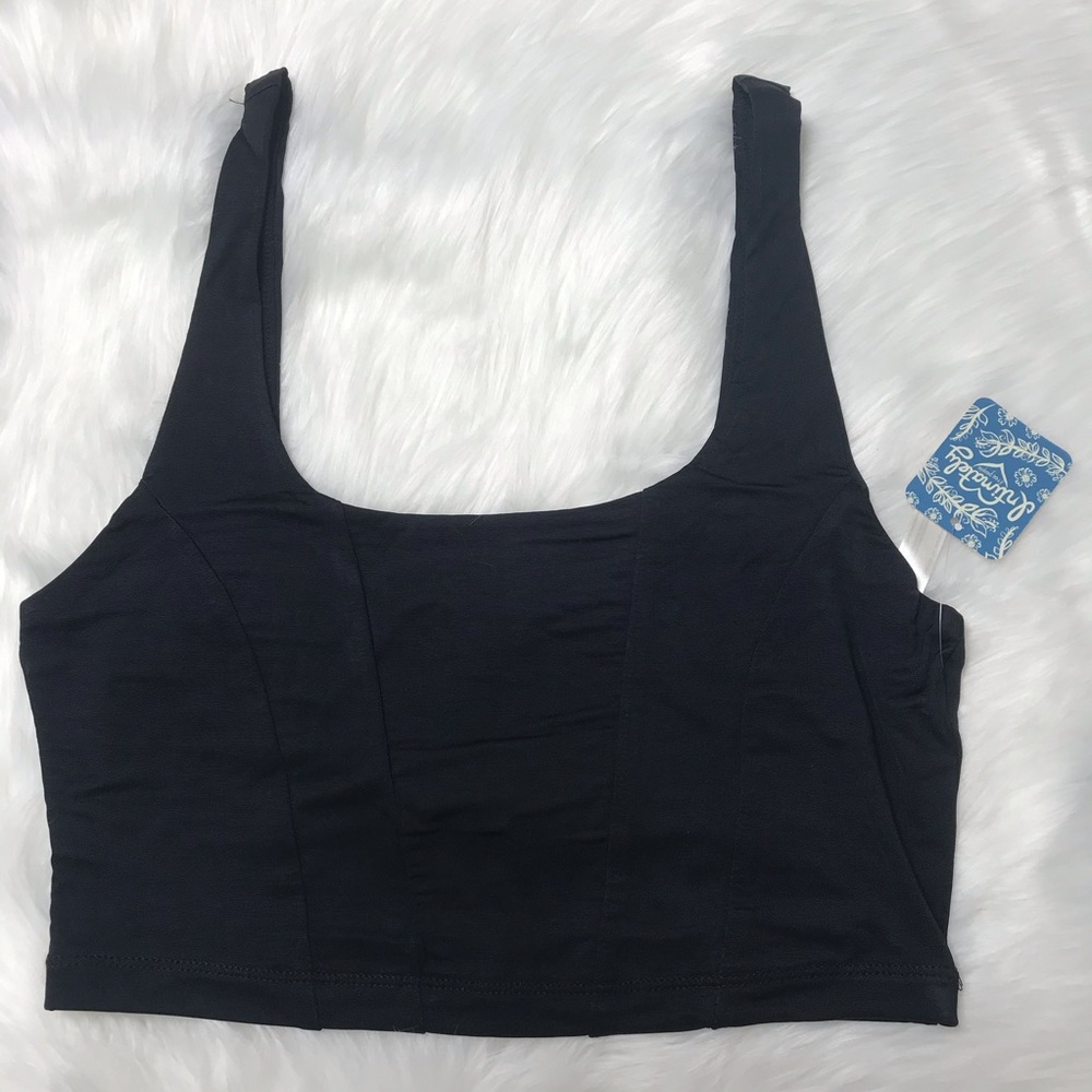 Free People Intimately Be Cool Brami Bra in Black